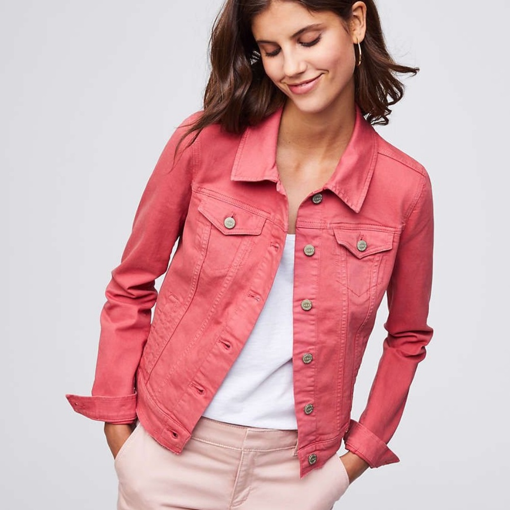 Pink Loft Denim Jean Jacket